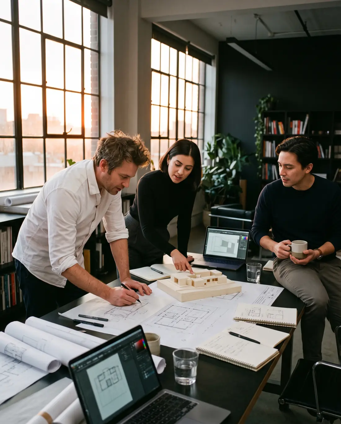 Managed team collaborating around an operational project